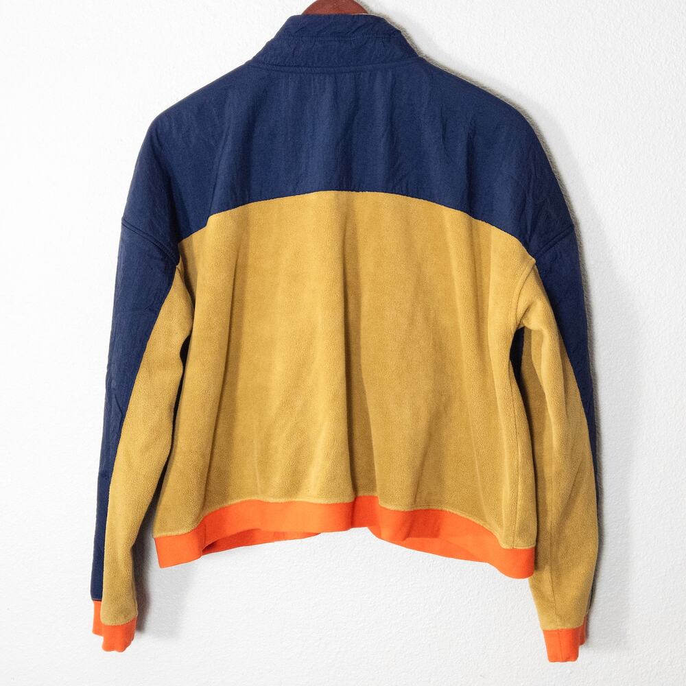 Nike Retro Colorblock Full Zip Jacket Tan Blue Women's Size XL Athleisure - Picture 2 of 8